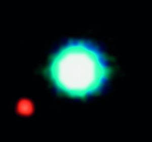 Primeira imagem de um exoplaneta, registrada em 2005, a uma distância de 230 anos-luz da Terra | © Eso