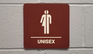 Gender,Neutral,Bathroom,Sign,That,Says,,