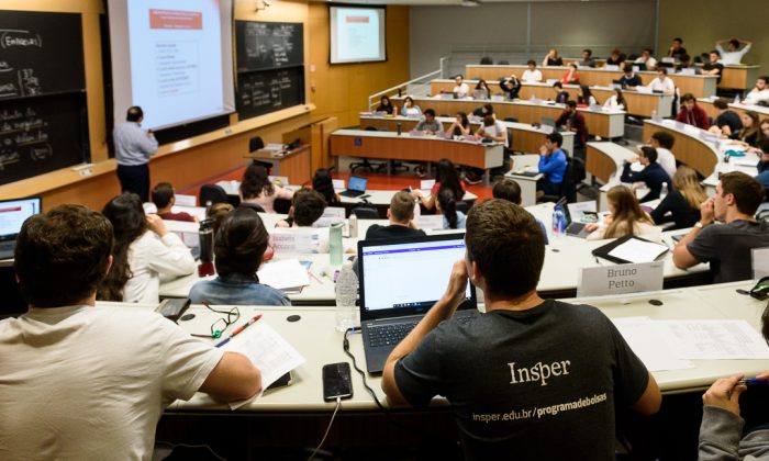 Sala de aula no Insper