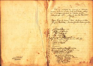 Livro de visitantes da Belas Artes